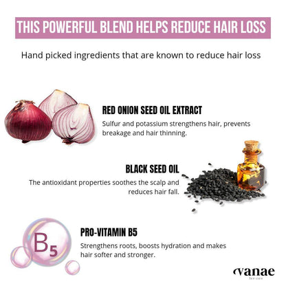 VANAE RED ONION & BLACK SEED OIL HAIR MASK