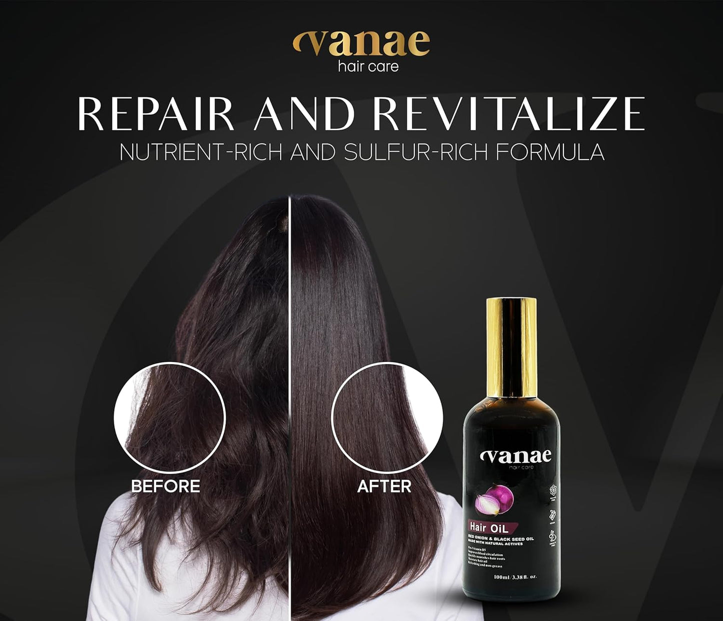 VANAE RED ONION & BLACK SEED HAIR OIL